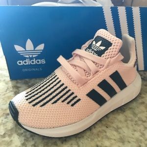 ADIDAS Shoes NWT never worn. Pink Kids-SwiftRun I